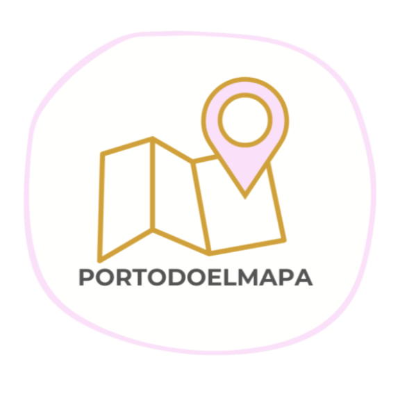 Portodoelmapa Logo de Portodoelmapa, agencia de viajes especializada en viajes a medida. Disney, Universal y documentación de viajes.